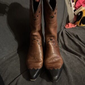 Women's Dingo Western Cowboy Boots Size 8 Medium Brown